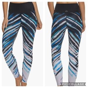 Beyond Yoga Lux High Waisted Chevron‎ Midi Yoga Leggings Woman’s XL Made In USA
